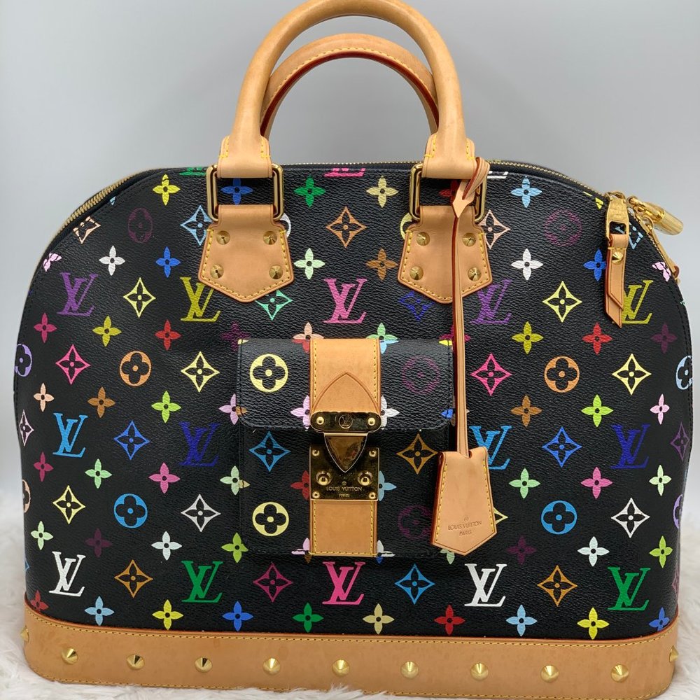 ❌SOLD❌ Louis Vuitton Multicolore Alma GM Black bag - Picture 1 of 13